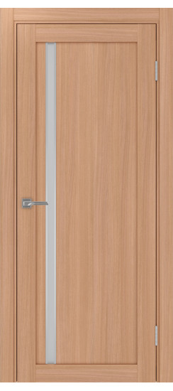 Межкомнатная дверь Турин_527АПС.121 молдинг алюм.хром.35  Ясень тёмный