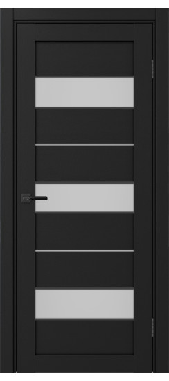 Межкомнатная дверь Турин_526АПС.122 молдинг алюм.чёрн.40  Антрацит