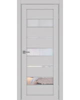 Турин_526АПС.122 молдинг алюм.хром ЭКО-шпон Пепельный