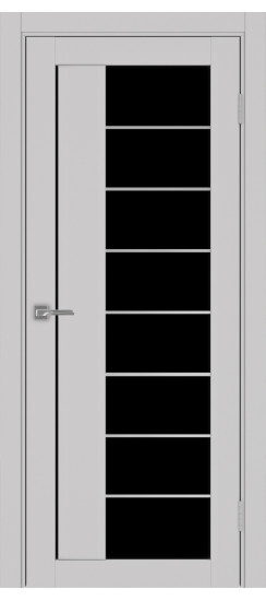 Межкомнатная дверь Турин_524АСС.22 молдинг алюм.хром.60  Пепельный