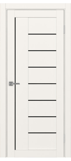 Межкомнатная дверь Турин_524AПП.11 молдинг алюм.чёрн.60  Бежевый