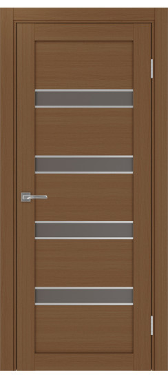 Межкомнатная дверь Турин_505AПC.12 молдинг алюм.хром.30  Орех NL