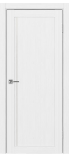 Межкомнатная дверь Турин_565АПП.11 молдинг алюм.хром.35  Белый лёд