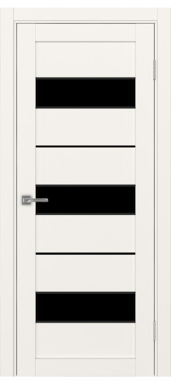 Межкомнатная дверь Турин_526АПП.122 молдинг алюм.чёрн.40  Бежевый