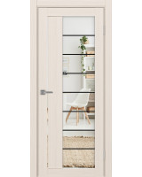 Турин_524АСС.22 молдинг алюм.чёрн. ЭКО-шпон Ясень перламутровый