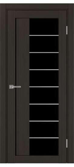 Межкомнатная дверь Турин_524АСС.22 молдинг алюм.хром.60  Венге FL