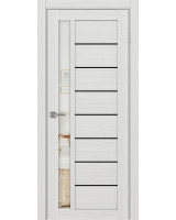 Турин_554АПП.21 молдинг алюм.чёрн. ЭКО-шпон Ясень серебристый