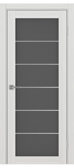 Межкомнатная дверь Турин_501АСС.2 молдинг алюм.хром.30  Ясень серебристый
