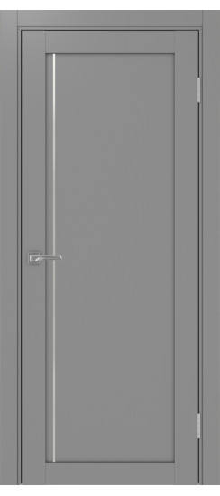 Межкомнатная дверь Турин_565АПП.11 молдинг алюм.хром.35  Серый