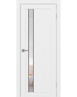 Турин_528AПС.121 молдинг алюм.чёрн. ЭКО-шпон Белый лёд