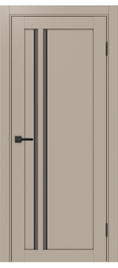 Межкомнатная дверь Турин_525АПС.121 молдинг алюм.чёрн.60  Мокко