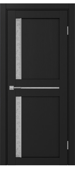 Межкомнатная дверь Турин_523АПС.221 молдинг алюм.хром.60  Антрацит
