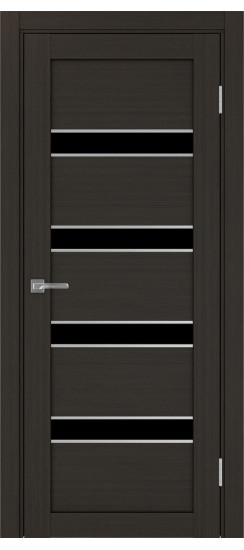 Межкомнатная дверь Турин_505AПC.12 молдинг алюм.хром.30  Венге FL