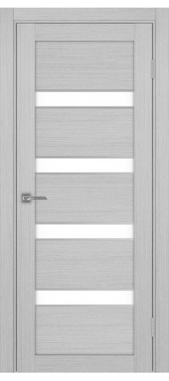 Межкомнатная дверь Турин_505AПC.12 молдинг алюм.хром.30  Дуб серый FL