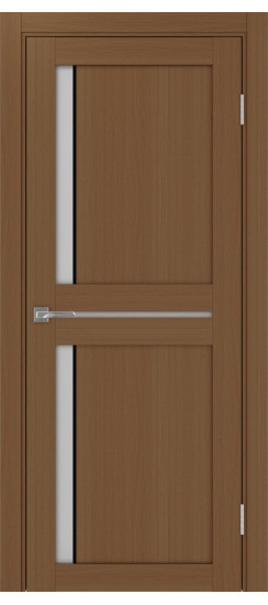 Межкомнатная дверь Турин_523АПС.221 молдинг алюм.чёрн.60  Орех NL