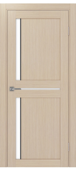 Межкомнатная дверь Турин_523АПП.221 молдинг алюм.чёрн.60  Дуб беленый FL