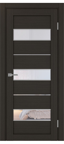 Межкомнатная дверь Турин_526АПС.122 молдинг алюм.хром.40  Венге FL