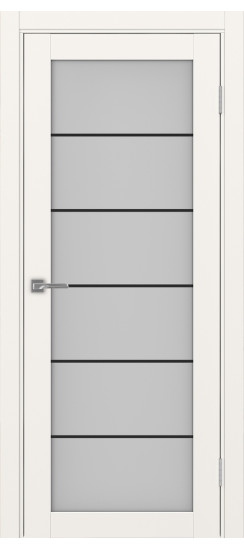 Межкомнатная дверь Турин_501АСС.2 молдинг алюм.чёрн.30  Бежевый