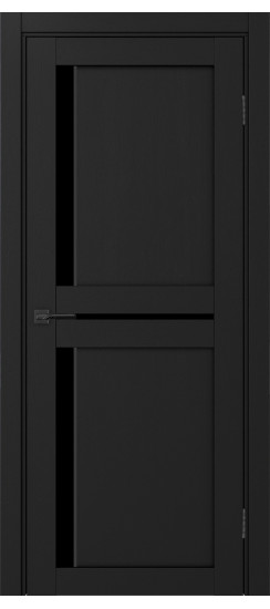 Межкомнатная дверь Турин_523АПП.221 молдинг алюм.чёрн.60  Антрацит