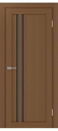 Межкомнатная дверь Турин_525АПС.121 молдинг алюм.чёрн.60  Орех NL