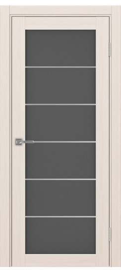 Межкомнатная дверь Турин_501АСС.2 молдинг алюм.хром.30  Ясень перламутровый