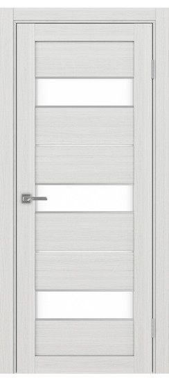 Межкомнатная дверь Турин_526АПП.122 молдинг алюм.хром.40  Ясень серебристый