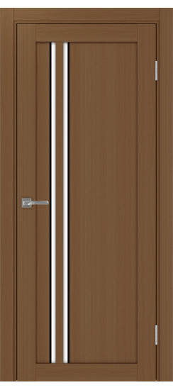 Межкомнатная дверь Турин_525АПС.121 молдинг алюм.чёрн.60  Орех NL