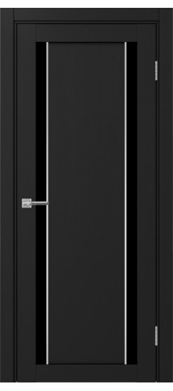 Межкомнатная дверь Турин_522AПП.212 молдинг алюм.хром.60  Антрацит