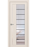 Турин_524АСС.22 молдинг алюм.чёрн. ЭКО-шпон Ясень перламутровый