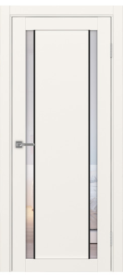 Межкомнатная дверь Турин_522АПС.212 молдинг алюм.чёрн.60  Бежевый