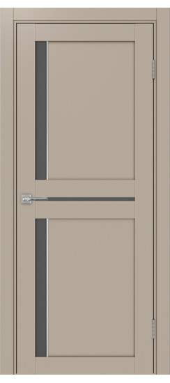 Межкомнатная дверь Турин_523АПС.221 молдинг алюм.хром.60  Мокко