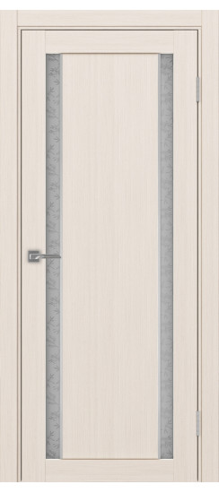 Межкомнатная дверь Турин_522АПС.212 молдинг алюм.хром.60  Ясень перламутровый