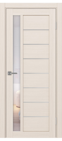 Межкомнатная дверь Турин_554АПП.21 молдинг алюм.хром.60  Ясень перламутровый