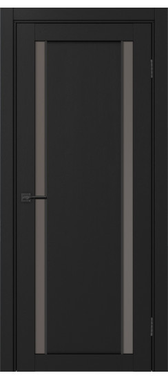 Межкомнатная дверь Турин_522АПС.212 молдинг алюм.чёрн.60  Антрацит