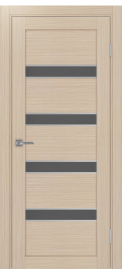 Межкомнатная дверь Турин_505AПC.12 молдинг алюм.хром.30  Дуб беленый FL