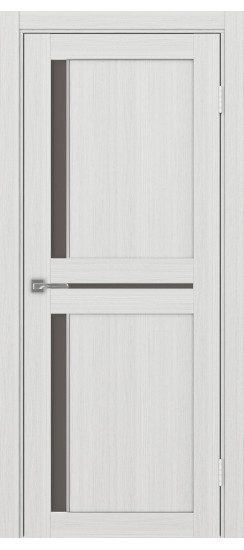 Межкомнатная дверь Турин_523АПС.221 молдинг алюм.хром.60  Ясень серебристый