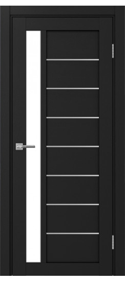 Межкомнатная дверь Турин_554АПП.21 молдинг алюм.хром.60  Антрацит