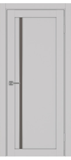 Межкомнатная дверь Турин_527АПС.121 молдинг алюм.хром.35  Пепельный