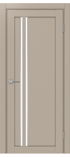 Межкомнатная дверь Турин_525АПС.121 молдинг алюм.хром.60  Мокко