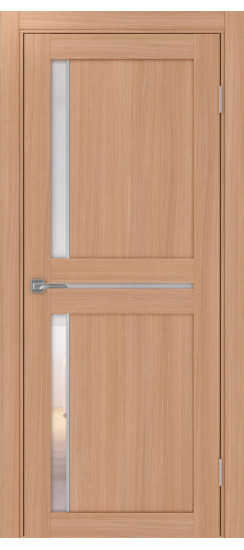 Межкомнатная дверь Турин_523АПС.221 молдинг алюм.хром.60  Ясень тёмный