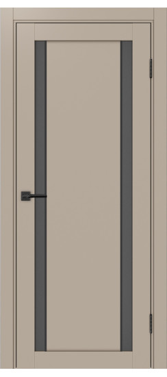 Межкомнатная дверь Турин_522АПС.212 молдинг алюм.чёрн.60  Мокко