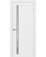 Турин_527АПС.121 молдинг алюм.чёрн. ЭКО-шпон Белый лёд