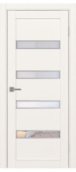 Межкомнатная дверь Турин_505AПC.12 молдинг алюм.хром.30  Бежевый