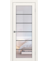 Турин_501АСС.2 молдинг алюм.чёрн. ЭКО-шпон Бежевый