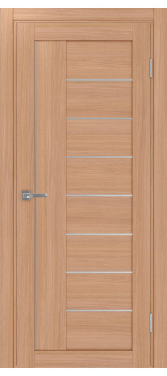 Межкомнатная дверь Турин_524AПП.11 молдинг алюм.хром.60  Ясень тёмный