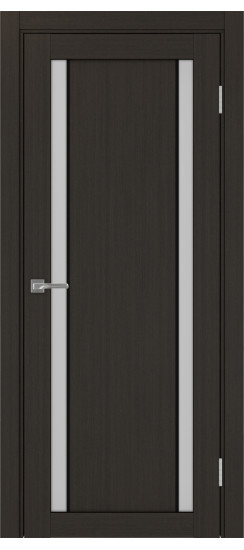Межкомнатная дверь Турин_522АПС.212 молдинг алюм.чёрн.60  Венге FL