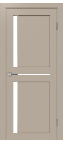 Межкомнатная дверь Турин_523АПП.221 молдинг алюм.хром.60  Мокко