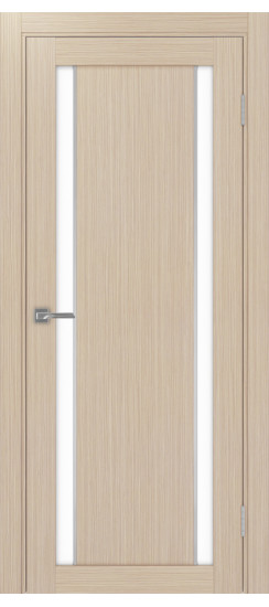 Межкомнатная дверь Турин_522AПП.212 молдинг алюм.хром.60  Дуб беленый FL