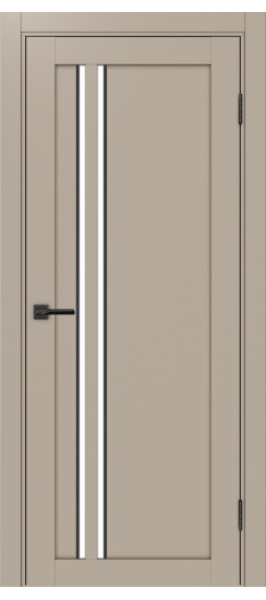 Межкомнатная дверь Турин_525АПС.121 молдинг алюм.чёрн.60  Мокко