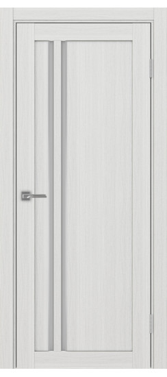 Межкомнатная дверь Турин_525АПС.121 молдинг алюм.хром.60  Ясень серебристый